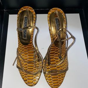 Laundry Sandals in snake skin print